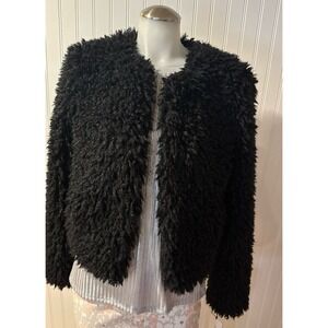 UGG Lorrena‎ Black Faux Fur Jacket